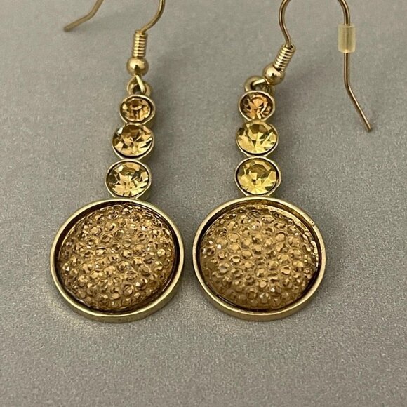Amber Fashion Dangling Earrings - Picture 1 of 4